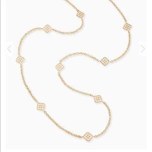 Kendra Scott Devalyn Long Necklace In Gold